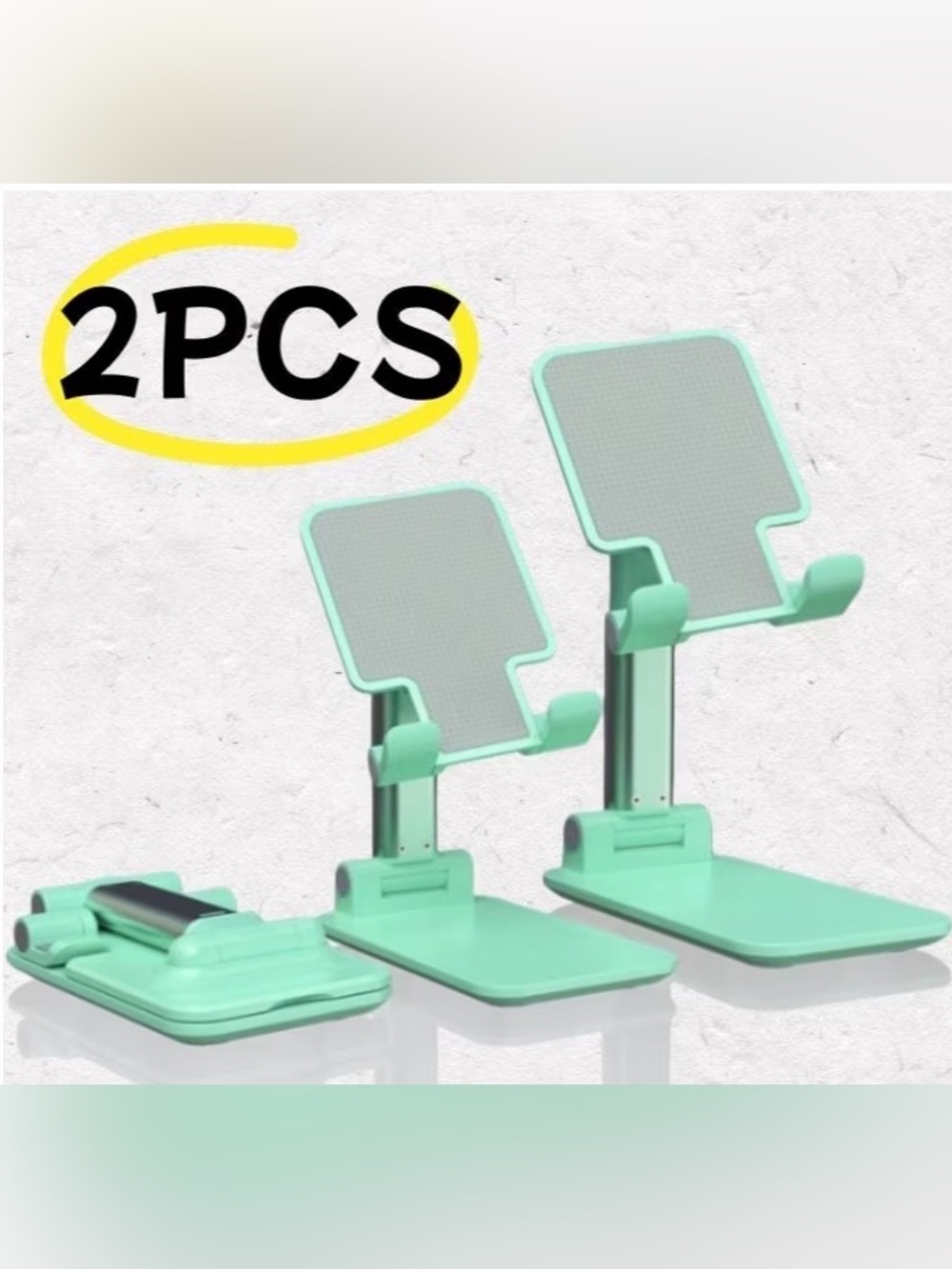 Adjustable Portable Phone/Tablet Stand - Mint Green